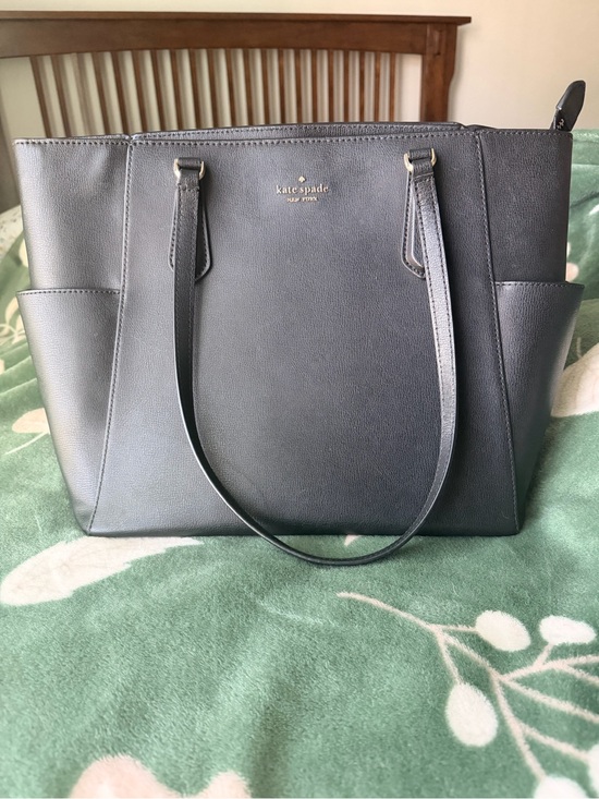 kate spade Handbags - Kate Spade Black Leather Tote Bag